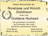 Anneliese und Hinrich Goldmann Goldene
